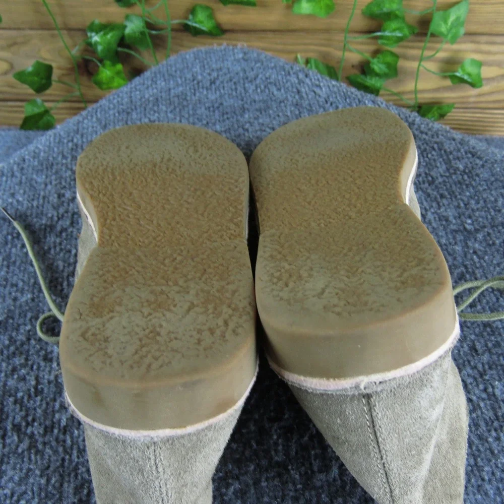 SoftMoc Jaycee SND Taupe Suede Desert Ankle Boots Lace Up Casual Comfort Women 8